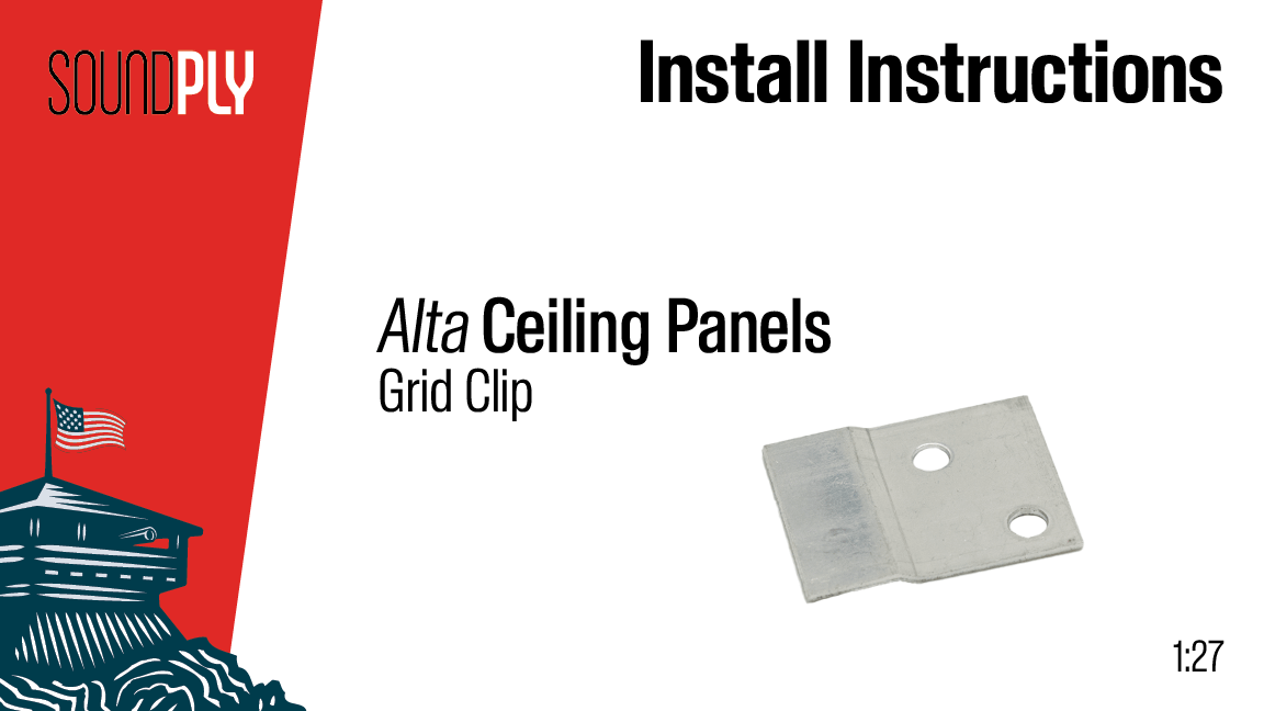Alta Ceiling Panels Grid Clip
