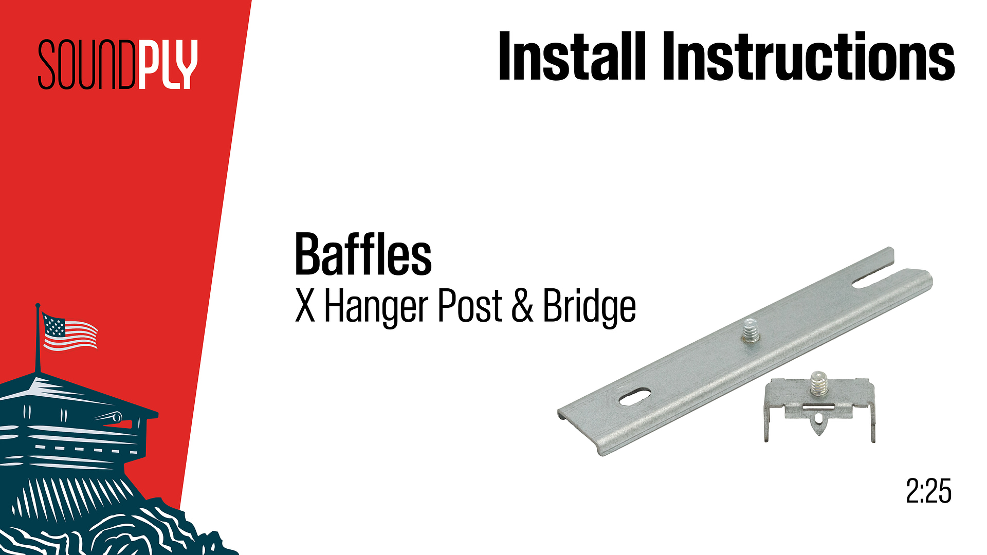 Baffle X-Hanger Post and Bridgeplate